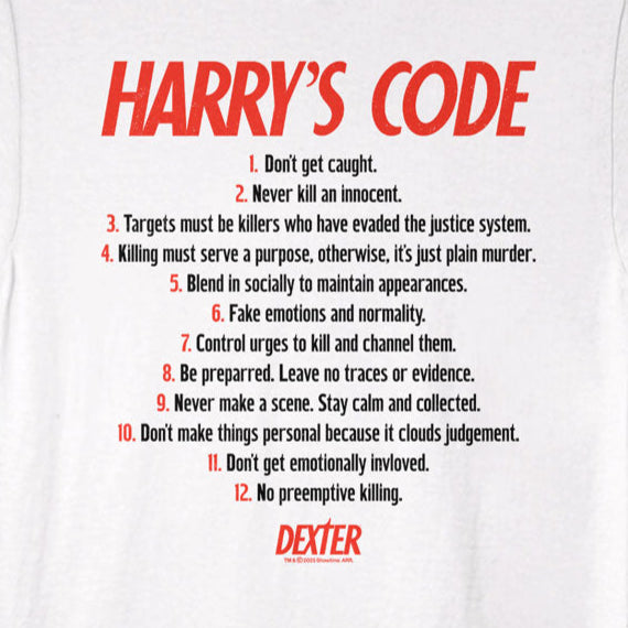 Dexter Harry's Code T-Shirt product image 2
